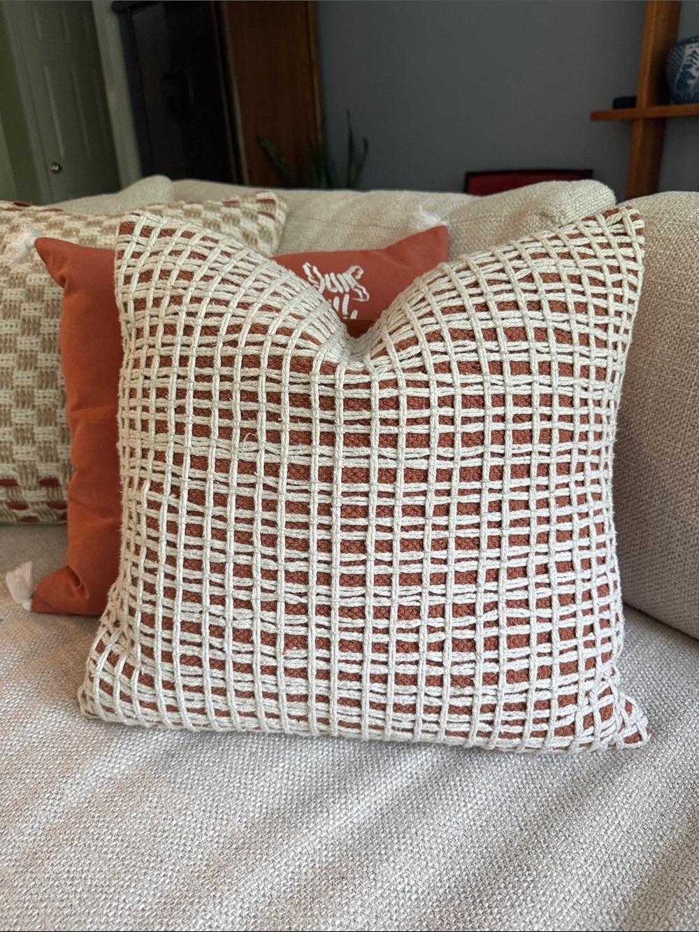 Threshold Solid Terracotta Accent Pillow